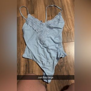 Just Polly bodysuit with tie up back